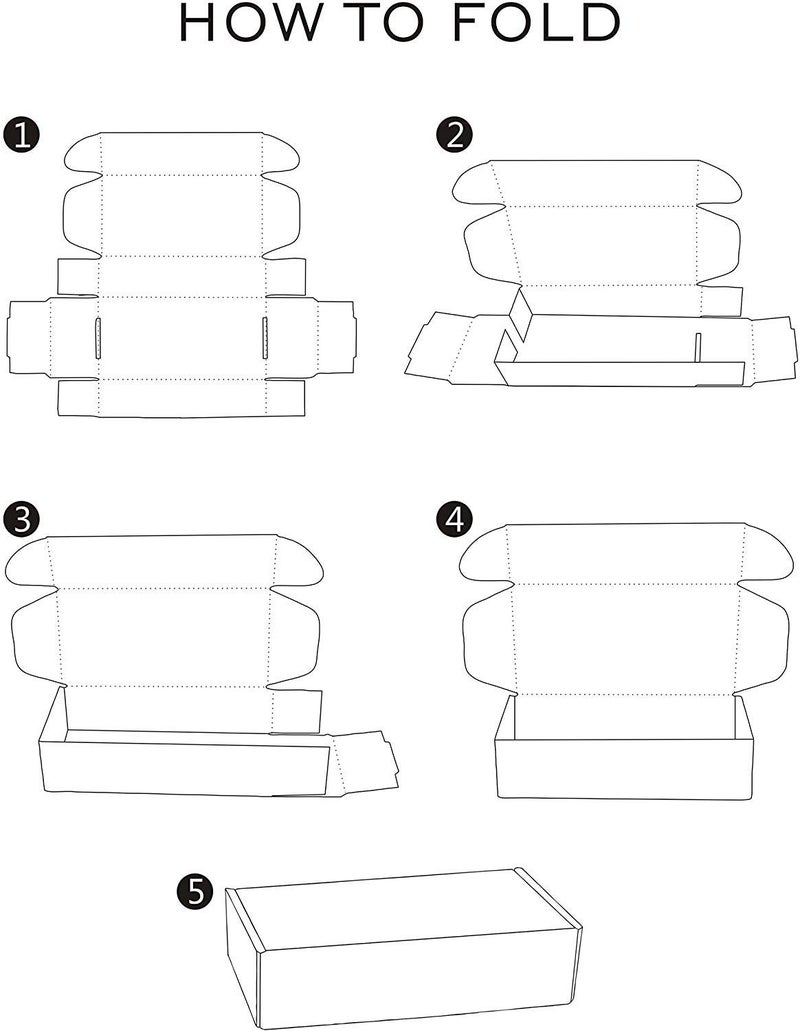 RUSPEPA صندوق كرتوني قابل لإعادة التدوير من RUSPEPA - صناديق بريد صغيرة - 6" x 4" x 1" - صندوق كرتوني مثالي لشحن علبة الهاتف المحمول الصغيرة - 50 عبوة - كرافت - Image 4